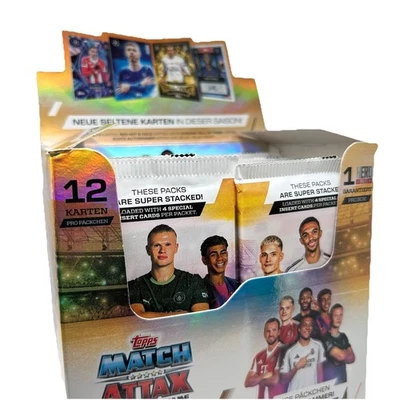 Topps Match Attax 2025 Booster Pack UEFA Champions League Europa Conference NEU