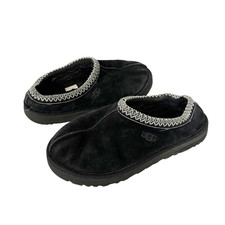 UGG Women  s Tasman 5955 Black Suede Shearling Casual Mule Slippers Size 9