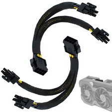 8 Pin PCIe Splitter Cable, 2-Pack PCIe 8 Pin Female to Dual 8 Pin 6 2 Male ...