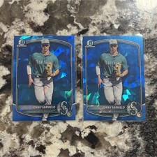 Bowman Chrome Draft Sapphire 2-Card Lot Jonny Farmelo Prospects Seattle Mariners