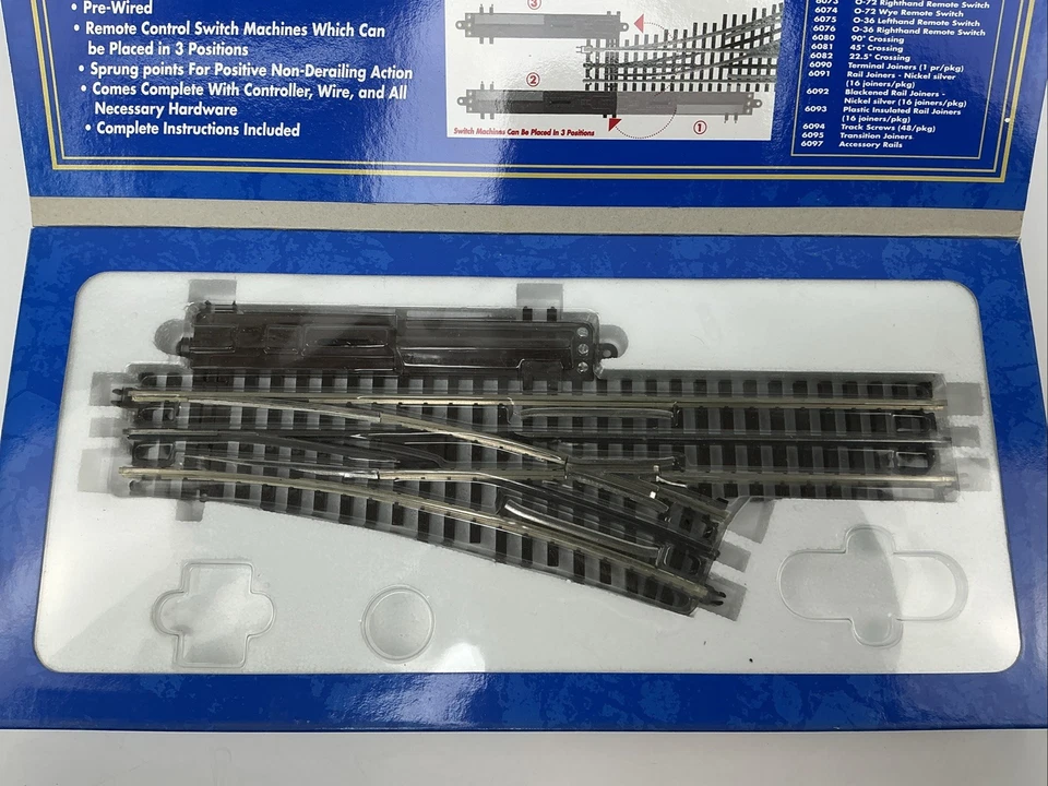 Atlas O Guage 21st Century Track System O-54 Righthand Remote Item #6071 - Image 2 of 4