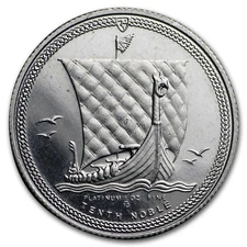 Isle of Man 1/10 oz Platinum Noble (Abrasions)