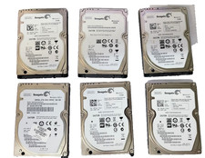 lot of 6 Seagate ST9500420/3AS 500GB 2.5" 3Gb/s 7.2K RPM SATA Hard Drive