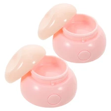 2 Pcs Mini Lipstick Box Empty Makeup Containers Shell Liquid Travel