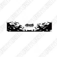Black Distressed Tailgate Decal Wrap Graphics Vinyl Sticker For Truck Pickup Cab