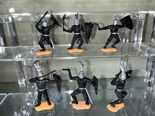 Timpo Toys Balck Knights Foot All 6 Different Poses - 6 Different Legs Helmets