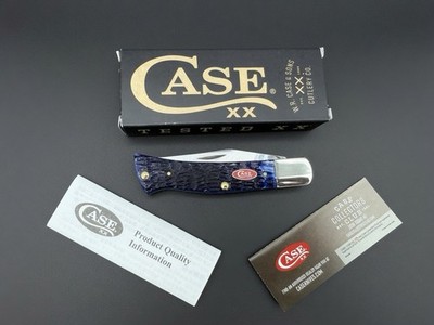 2026 Case XX 06888 Navy Blue Rogers Jigged Bone Axe Handle Knife (CA06888) - NIB