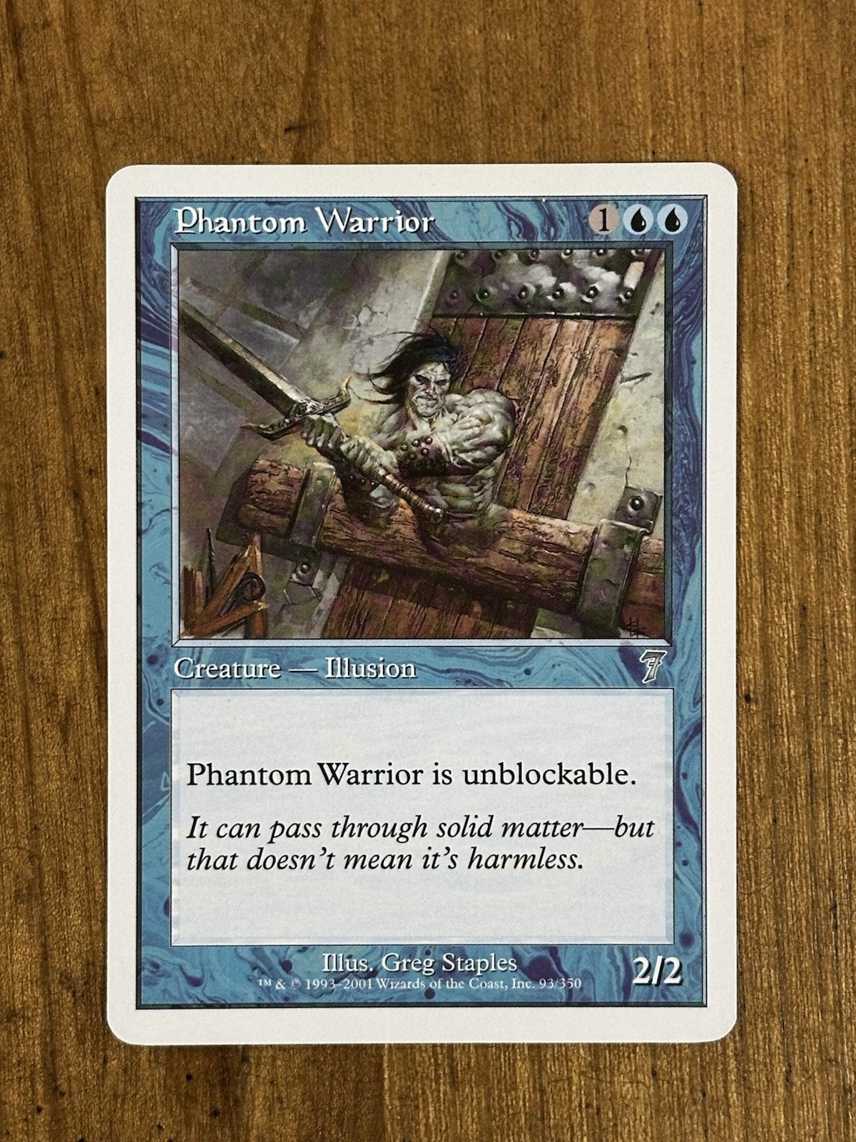 Magic The Gathering Phantom Warrior - 7th Edition (7ED)