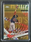 MOOKIE BETTS 2017 TOPPS CHROME #199 GOLD WAVE REFRACTOR 27/50 RED SOX