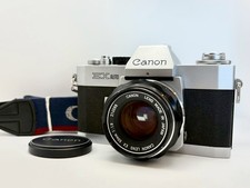 Tested N MINT w/Strap Canon EX Auto QL Film Camera 50mm f1.8 Lens From JAPAN