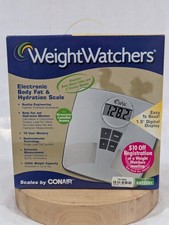 Weight Watchers Scales by Conair Body Fat Hydrate Smart Weight Scale WW73 - NEW