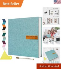 Large Photo Album Self Adhesive Magnetic Scrapbook,Scrapbook Album for 4x6 5x...