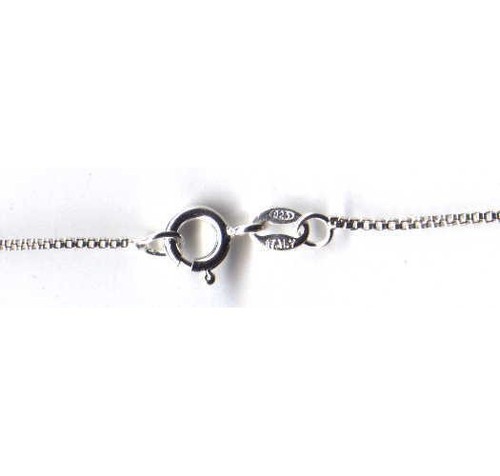 1MM SOLID ITALIAN STERLING SILVER 925 BOX CHAIN NECKLACE 22" - 第 3/4 張圖片