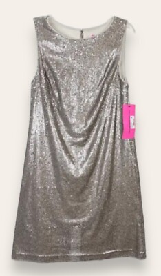 Sequin Dress Womens Sz 6 Metallic Betsey Johnson Holiday Cocktail Party  HOCO NEW | eBay