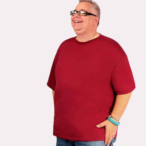 Herren Rundhalsausschnitt Bambus Viskose T-Shirts Big Boy Bambus Größen S-8XL - Bild 7 von 65