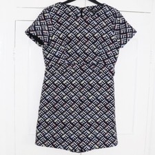 Zara Dress Size Large Women’s Multi Short Sleeve Mini Built In Shorts Pre Loved