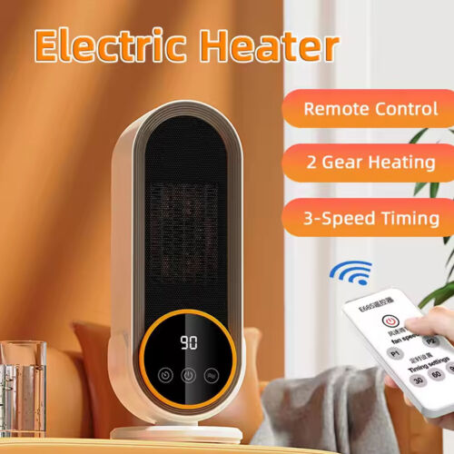 1200W Portable Electric Heater Desk Heater for Room LCD Touch Screen Display