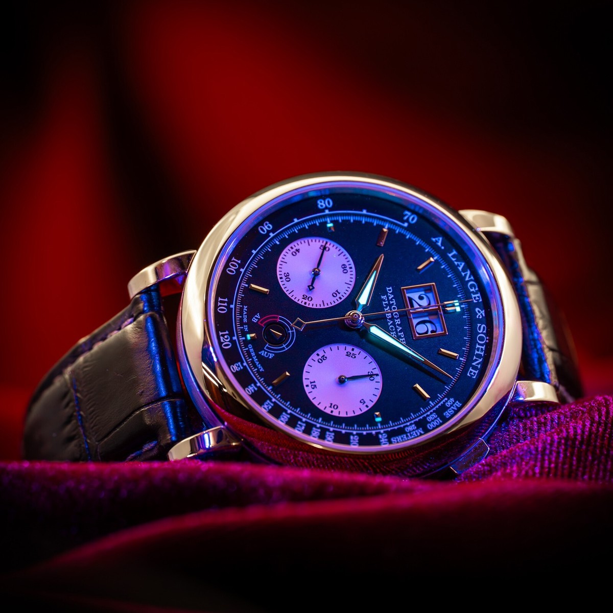 A. Lange and Sohne Datograph Up/Down Platinum Mens Watch 405.035