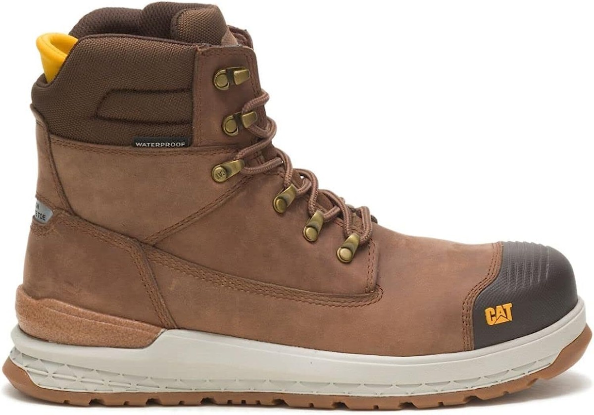 Caterpillar Mens IMPACT HIKER WP Carbon Comp Toe Work Industrial Mushroom  Boots