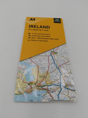 Road Map Ireland by AA Publishing (2020, Sheet Map, Folded)