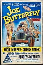 Joe Butterfly ORIGINAL Australian One Sheet Movie Poster Audie Murphy 1957