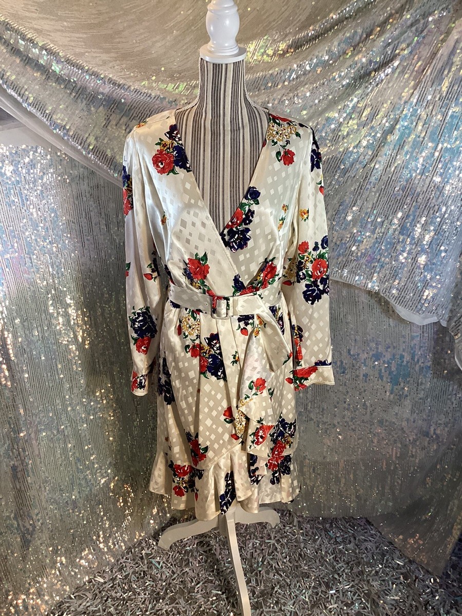 tory burch silk wrap dress Tory Burch Printed Silk Wrap Dress Size 10 NWT $598