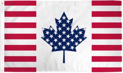 USA & Canada Friendship Flag 3x5ft America & Canada Combo Flag