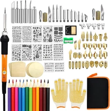 Wood Burning Kit, 110 Pieces Wood Burning Tool for Embossing Carving Soldering