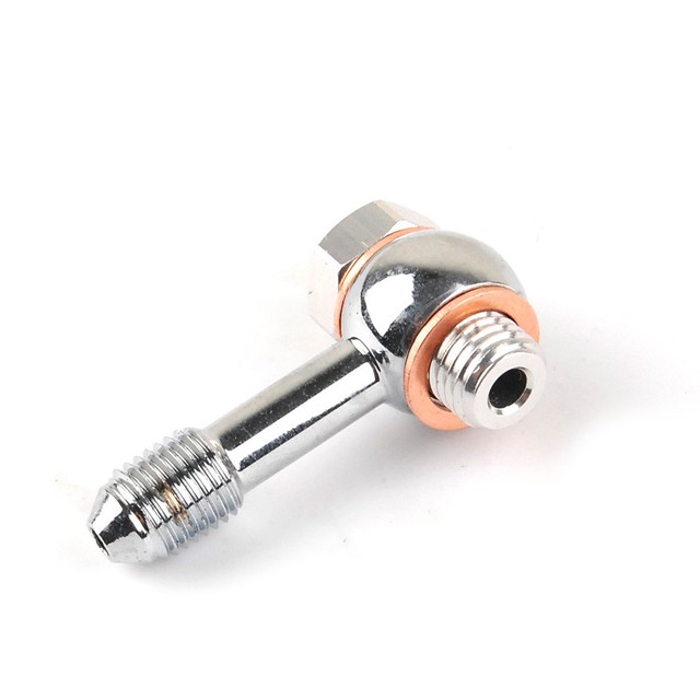 Aluminum 3AN To M10 x 1.25mm Banjo Bolt Kit / Metric Brake Line Fitting