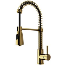   VIGO VG02003MG Brant Single-Handle Pull-Down Sprayer Kitchen Faucet Matte Gold