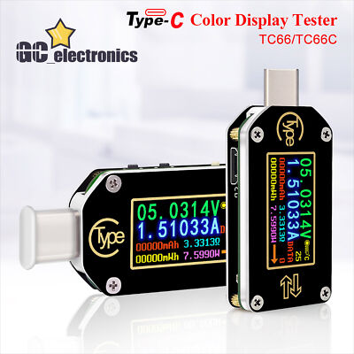 TC66/TC66C Type-C PD trigger USB Voltmeter Ammeter Voltage 2 way Current A3GE
