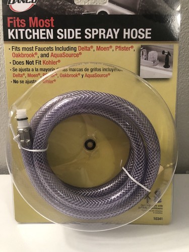 Danco 10341 - 48" Universal Kitchen 4' Clear Side Spray Sprayer Hose - Picture 2 of 3
