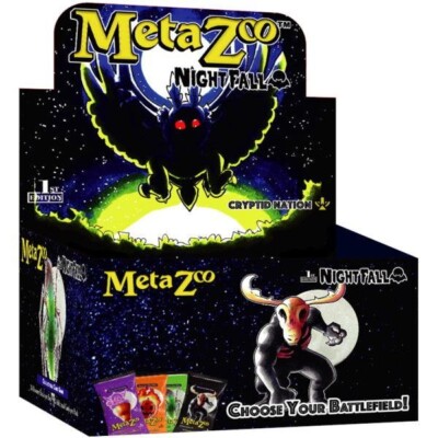 metazoo nightfall first edition booster box TCG Spellbook 1st (10 Packs) : Toys & Games Cryptid Nation TCG MetaZoo Nightfall 1st Edition Booster