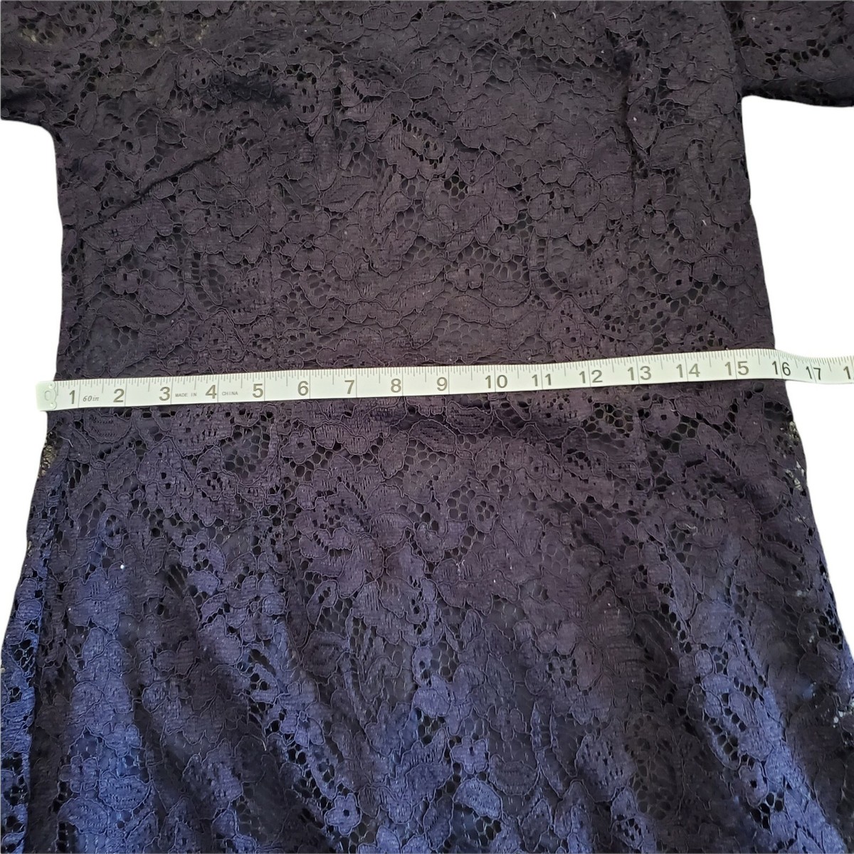 NWT Betsey Johnson Navy Blue Long Sleeve Lace Dress Size 12 | eBay