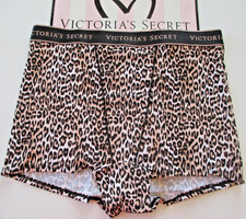 VICTORIA'S SECRET Cotton High Waist Boyshort Panty VS Leopard Logo S M L XL