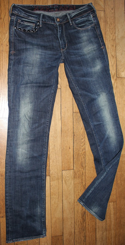 Jean Heritage Le Temps Des Cerises – Femme – Taille 40 (W30 L32) – Slim – Bleu