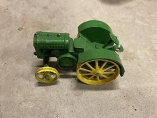 Vintage John Deere Toy Tractor 1970s Ertl Cast Iron 1923 Model D 1/16 Scale