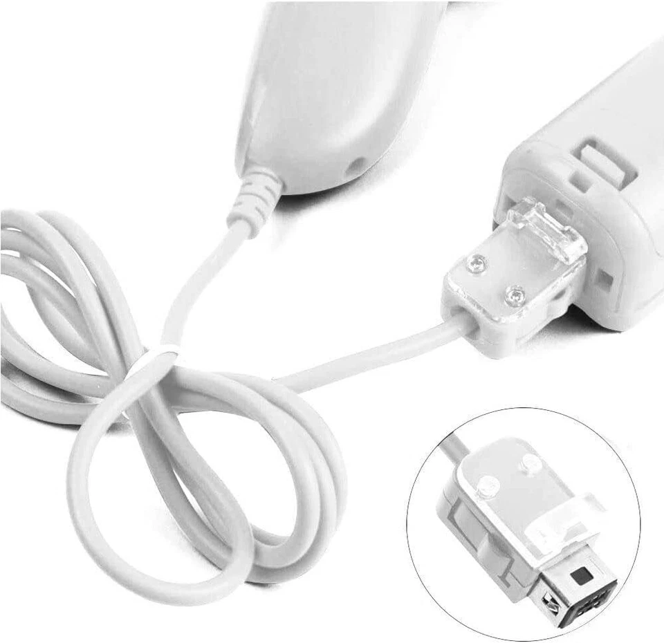 4Pack White Wii Nunchuck Joystick For Nintendo nunchucks For Nintendo Wii Wii U - Image 4 of 4