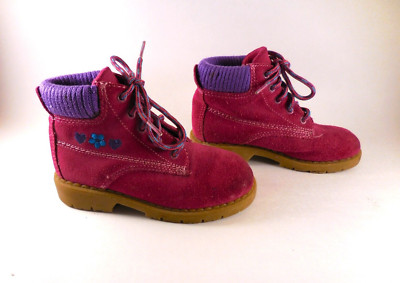 Pink Suede Boots for Kids   Size 9  