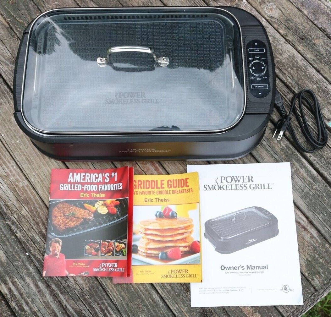 power smokeless grill xl 1500 watts