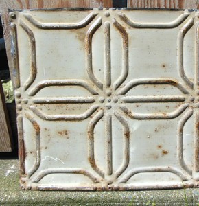 Sale Antique Ceiling Tin Tile Frame Simple And Elegant Shabby Chic