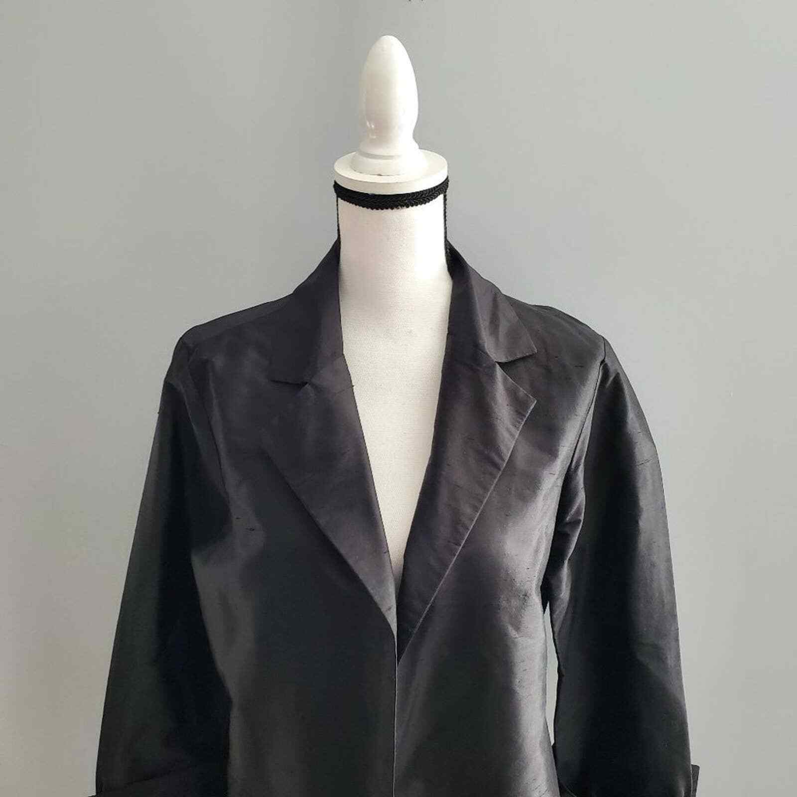 UC2 Under Construction Silk Open Jacket Blazer S - image 3