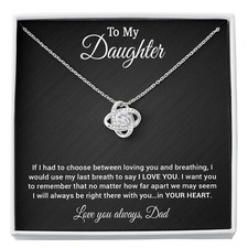 To My Daughter Necklace, Daughter Father Necklace, Daughter Gift from Father