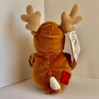 Winnie the Pooh - Mini Bean Bag Reindeer 8" - from the Disney Store - NEW w/ Tag — photo 3