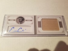 2014 National Treasures Evan Gattis Star Booklet Jumbo Bat Relic Autograph 9/10 