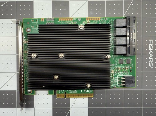 LSI 9300-16i 16 Port 12Gbps SAS 3 HBA ZFS IT-Mode TrueNAS UnRAID with cables - Picture 2 of 3