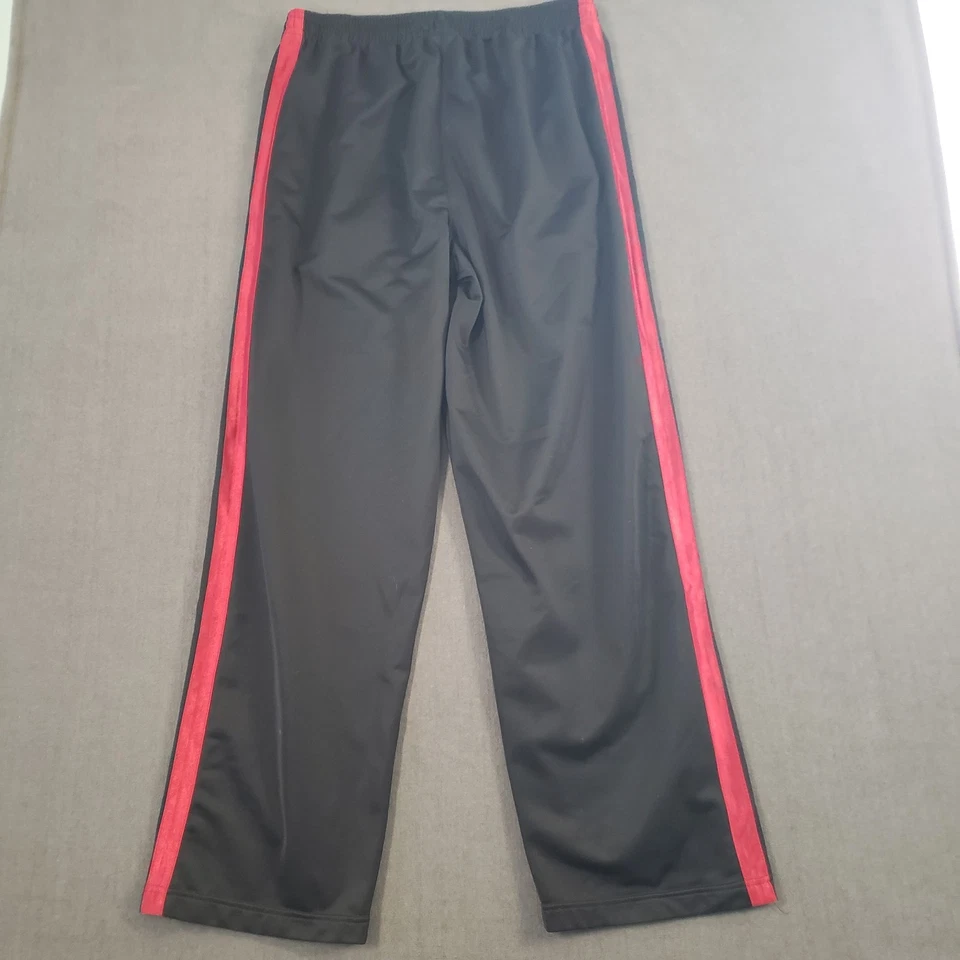 Calça de atletismo esportiva masculina Nordic Track tamanho grande preta vermelha perna reta - Imagem 2 de 4