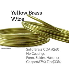 Raw Yellow Brass Wire Half-Hard