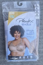 Playtex 18 Hour NEW Opened Pkg Bra 38C Toffee Wirefree 4745 Comfort Straps