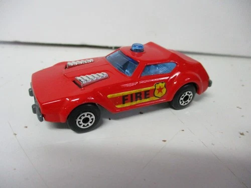 Matchbox Lesney Superfast SF64 Fire Chief Car- outlined shield label, loose